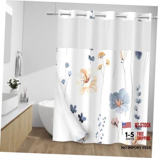 Custom Printed Bath Curtain — custom printed polyester bath curtain