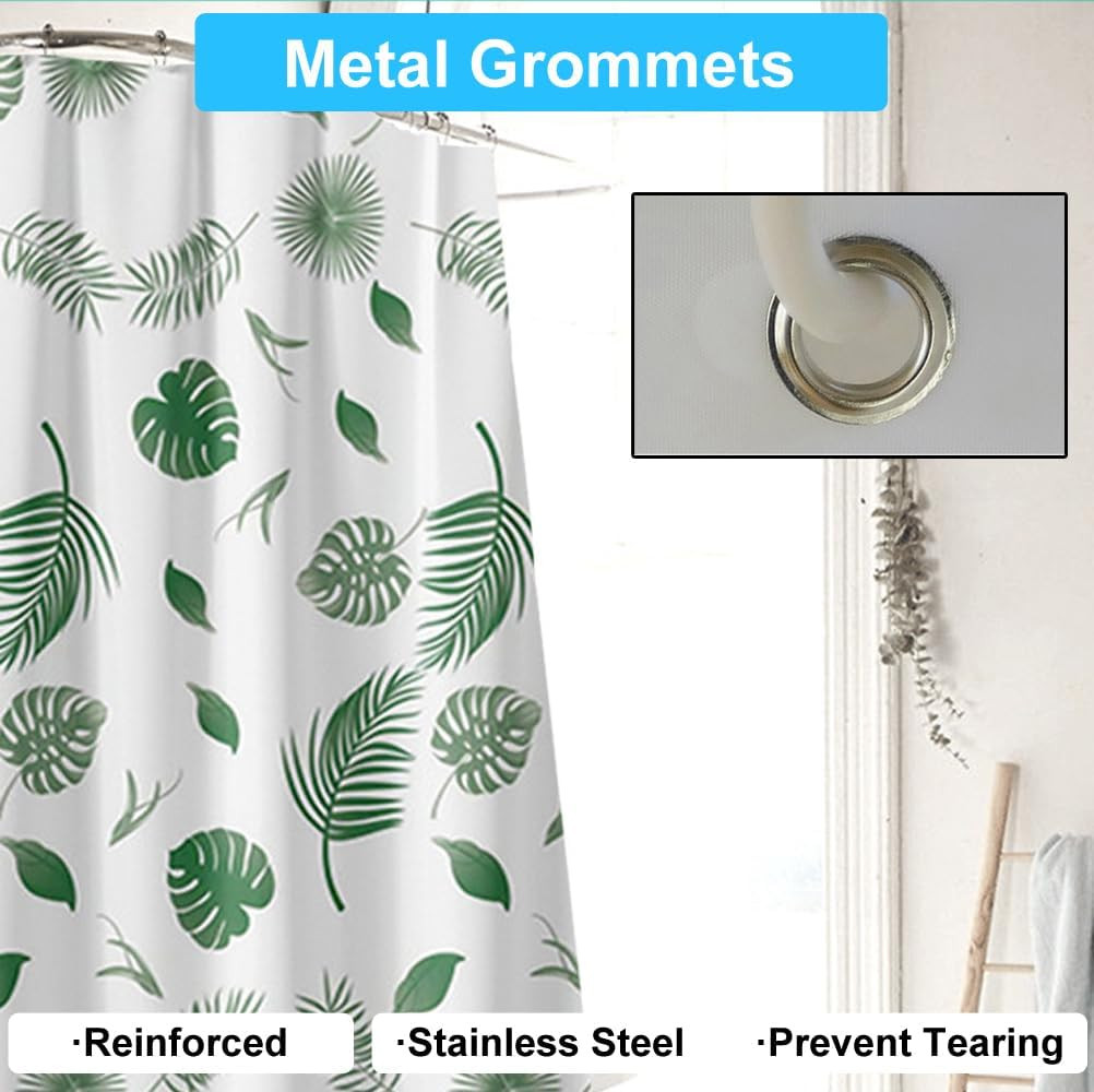 Custom Printed Bath Curtain — custom printed polyester bath curtain detail view
