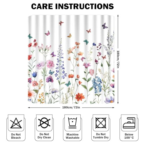 Custom Printed Bath Curtain — custom printed polyester bath curtain detail view