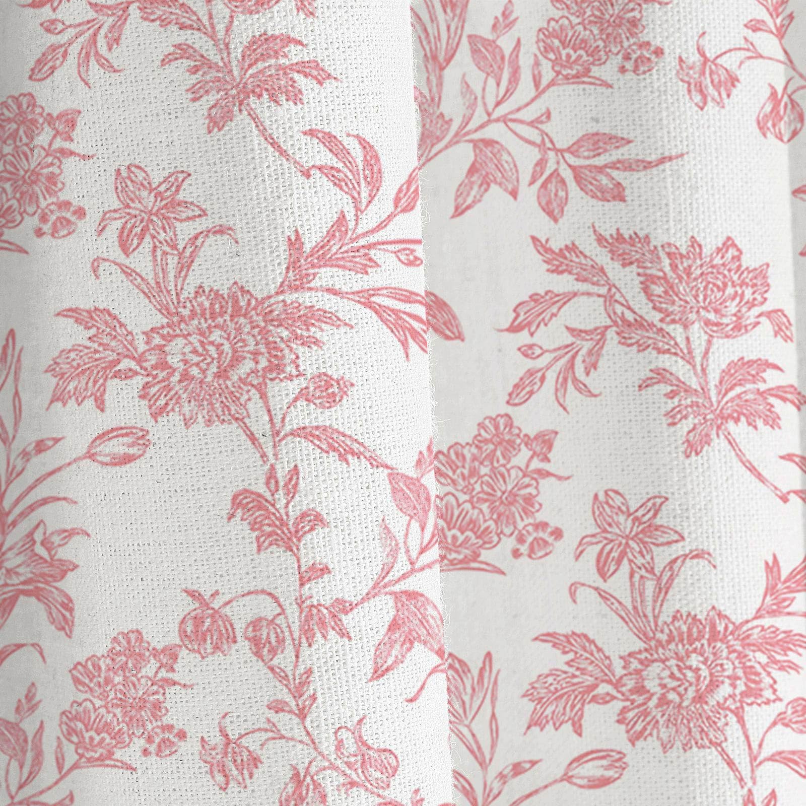 Custom Printed Bath Curtain — custom printed polyester bath curtain detail view