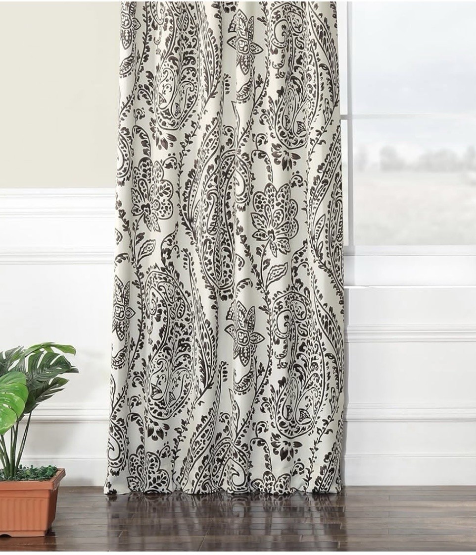 Custom Printed Bath Curtain — custom printed polyester bath curtain detail view