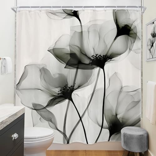 Custom Printed Bath Curtain — custom printed polyester bath curtain detail view