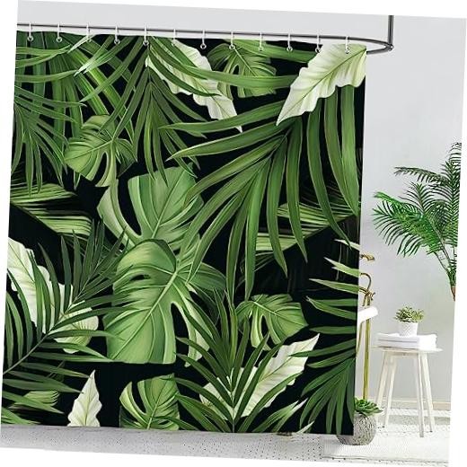 Custom Printed Bath Curtain — custom printed polyester bath curtain