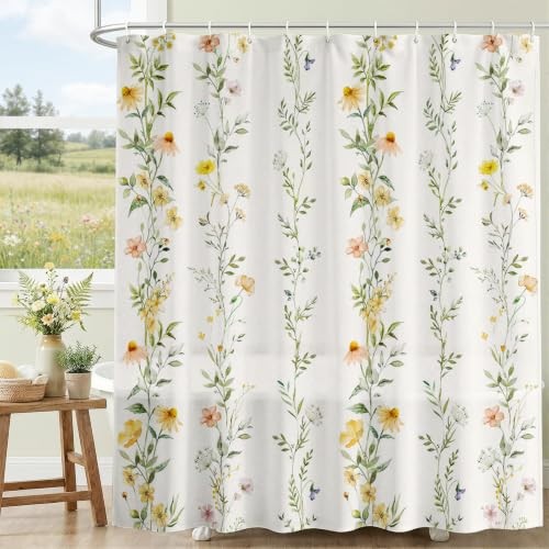 Custom Printed Bath Curtain — custom printed polyester bath curtain detail view