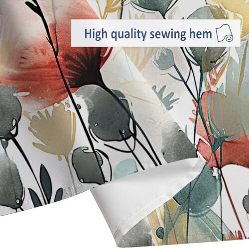 Custom Printed Bath Curtain — custom printed polyester bath curtain detail view