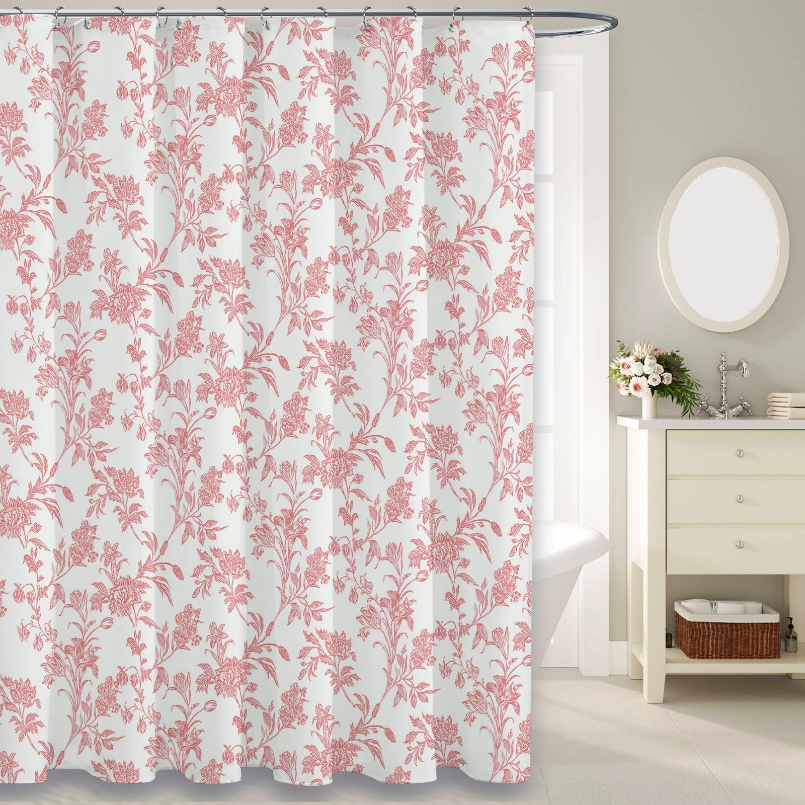 Custom Printed Bath Curtain — custom printed polyester bath curtain