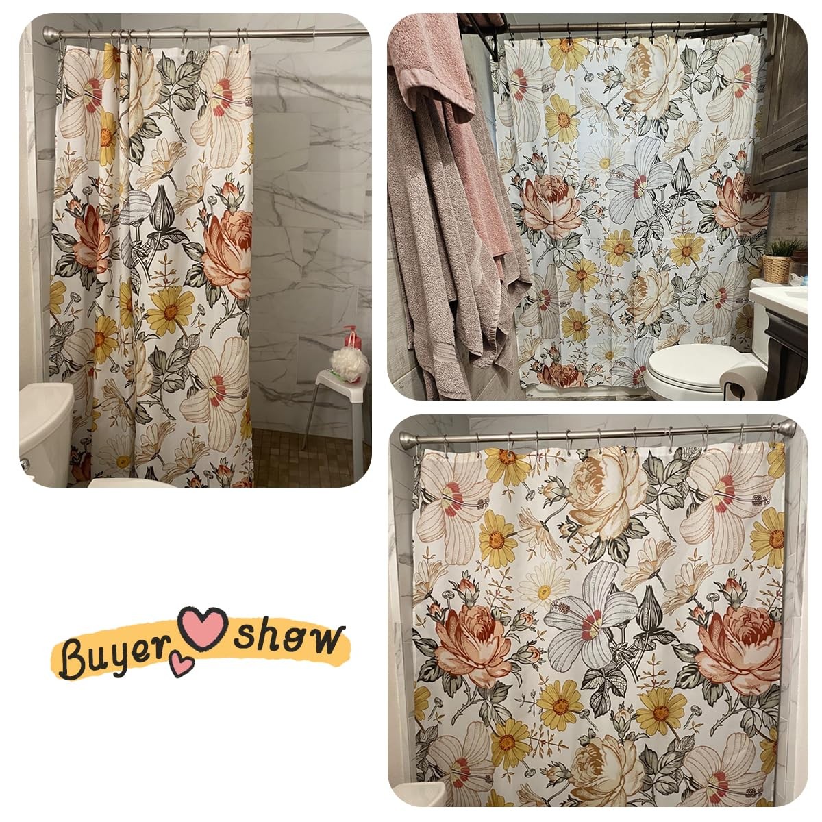 Custom Printed Bath Curtain — custom printed polyester bath curtain detail view