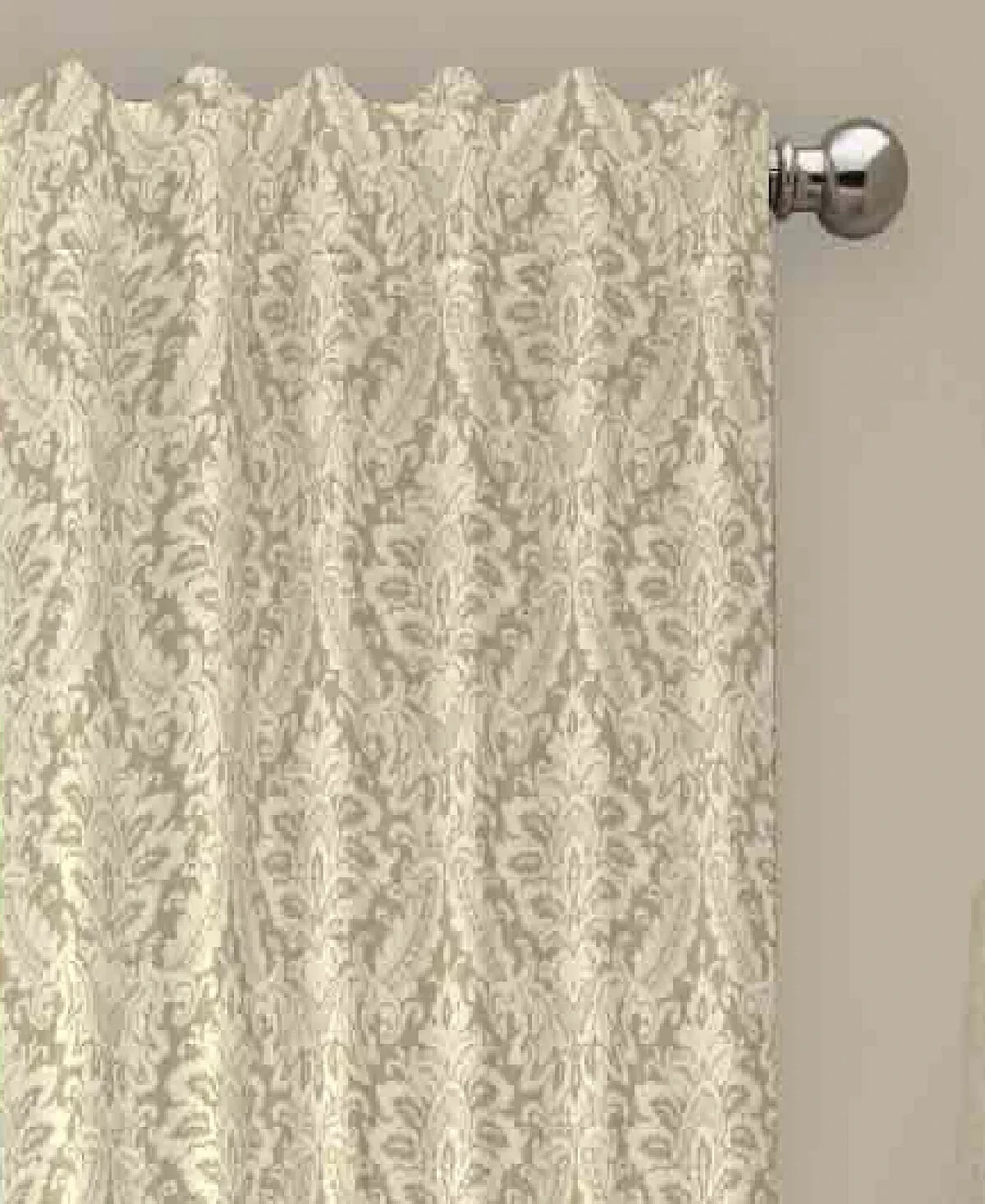 Custom Printed Bath Curtain — custom printed polyester bath curtain detail view