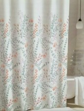 DKNY Annie Floral Fabric Shower Curtain 72" x 72" NIP — custom printed polyester bath curtain