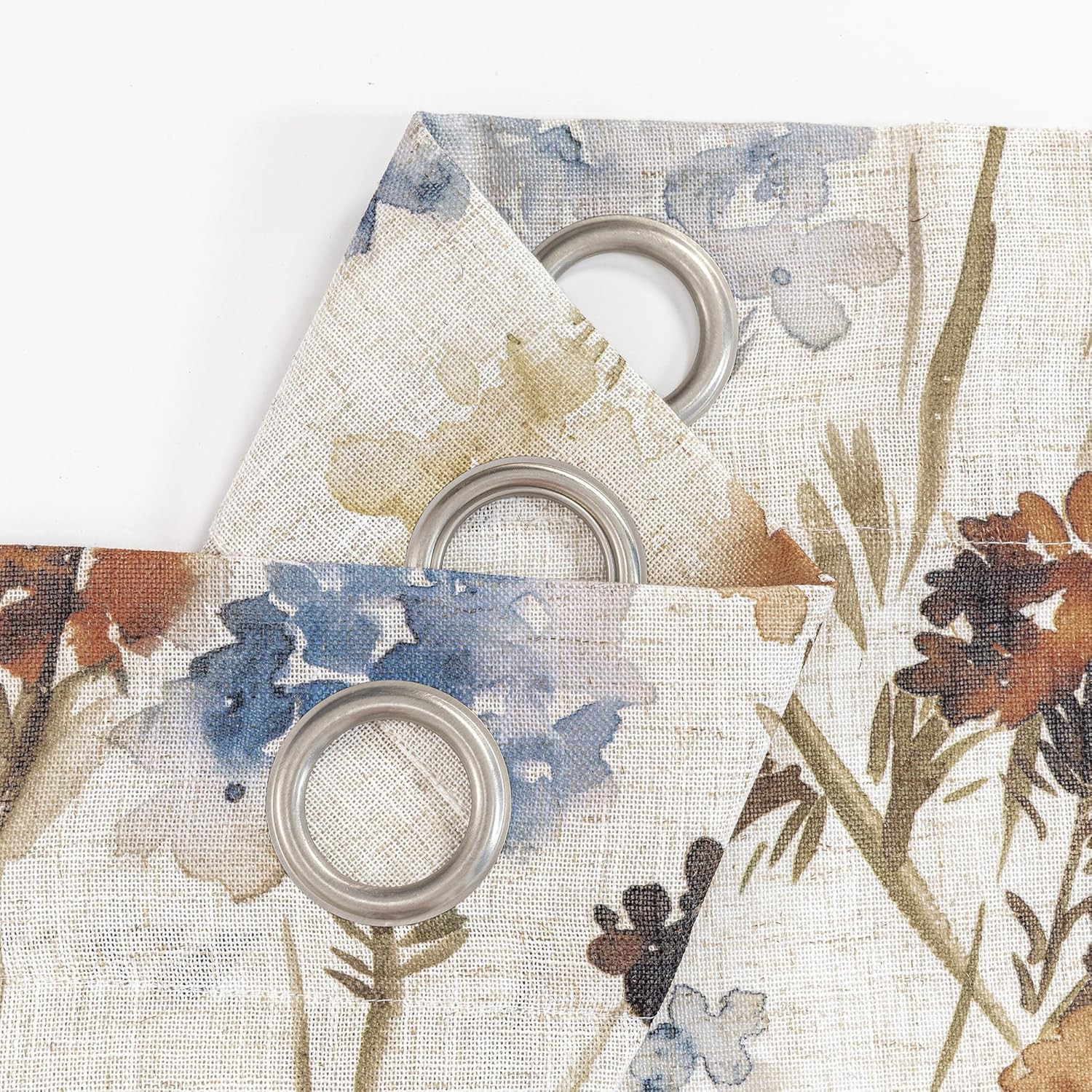 Custom Printed Bath Curtain — custom printed polyester bath curtain detail view