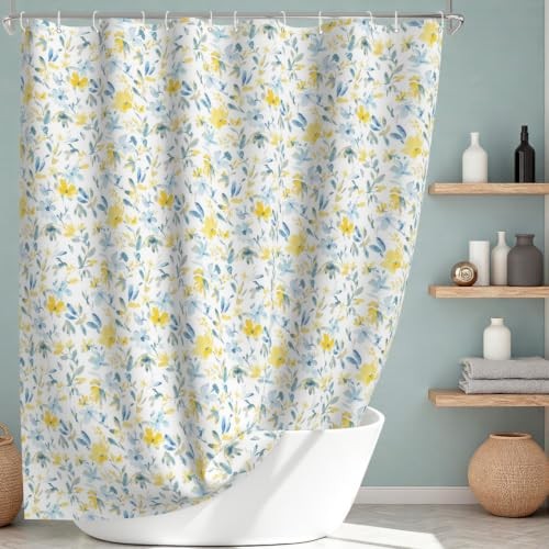 Custom Printed Bath Curtain — custom printed polyester bath curtain detail view