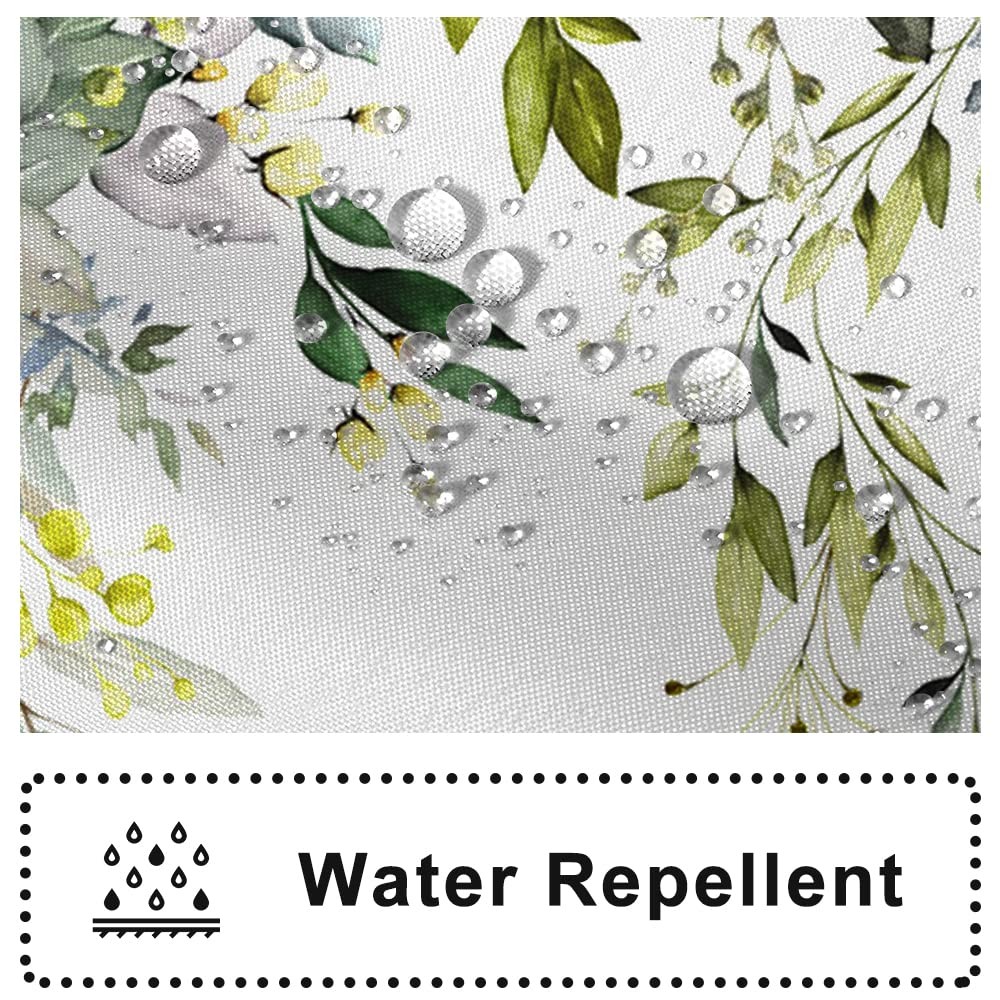 Custom Printed Bath Curtain — custom printed polyester bath curtain detail view