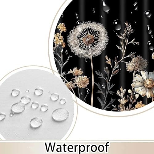 Custom Printed Bath Curtain — custom printed polyester bath curtain detail view