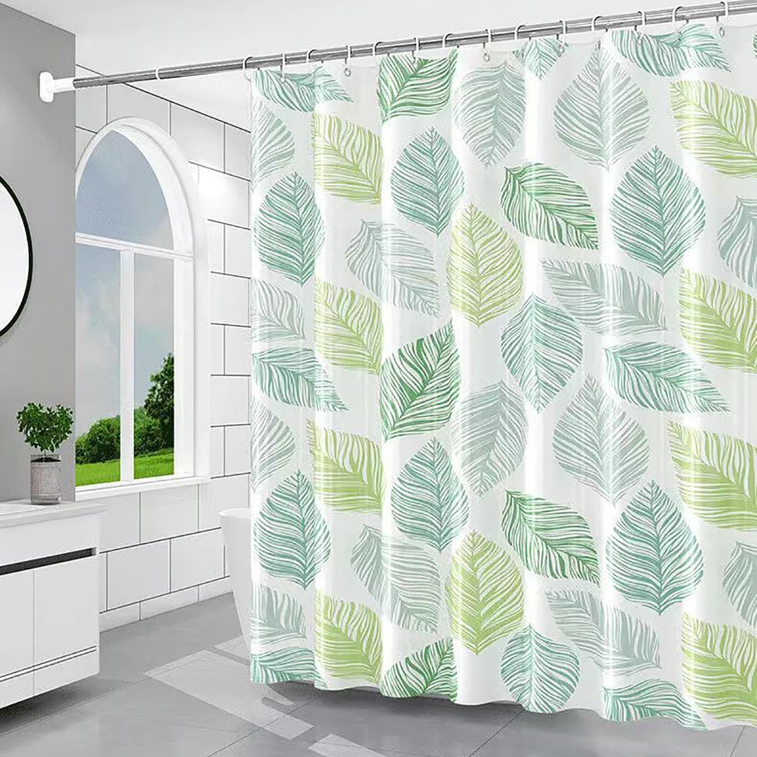 Custom Printed Bath Curtain — custom printed polyester bath curtain
