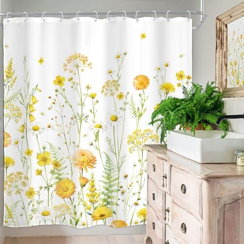 Custom Printed Bath Curtain — custom printed polyester bath curtain detail view