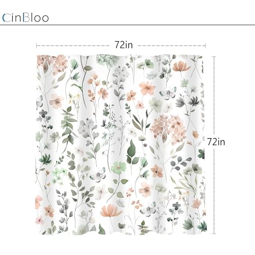 Custom Printed Bath Curtain — custom printed polyester bath curtain detail view