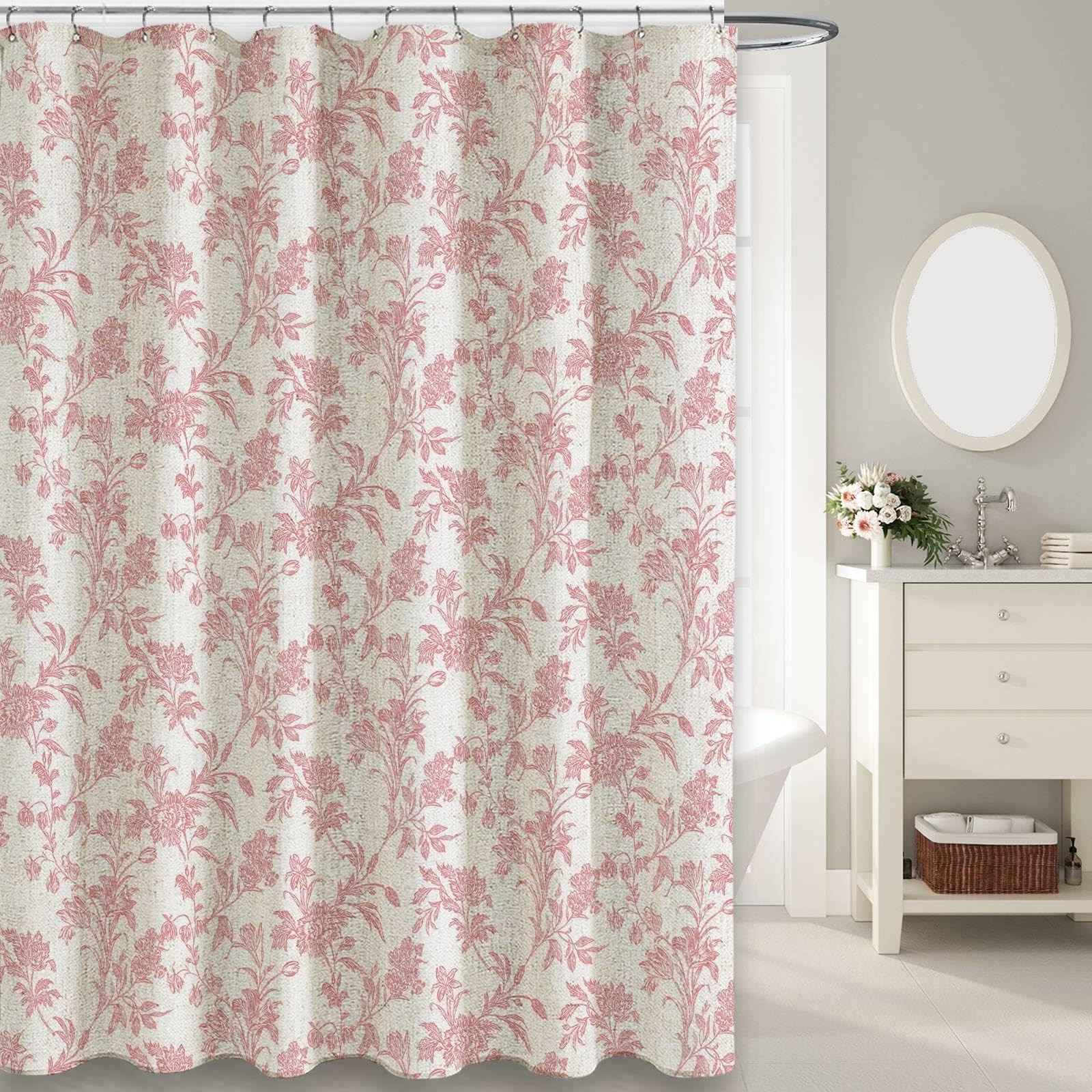 Custom Printed Bath Curtain — custom printed polyester bath curtain