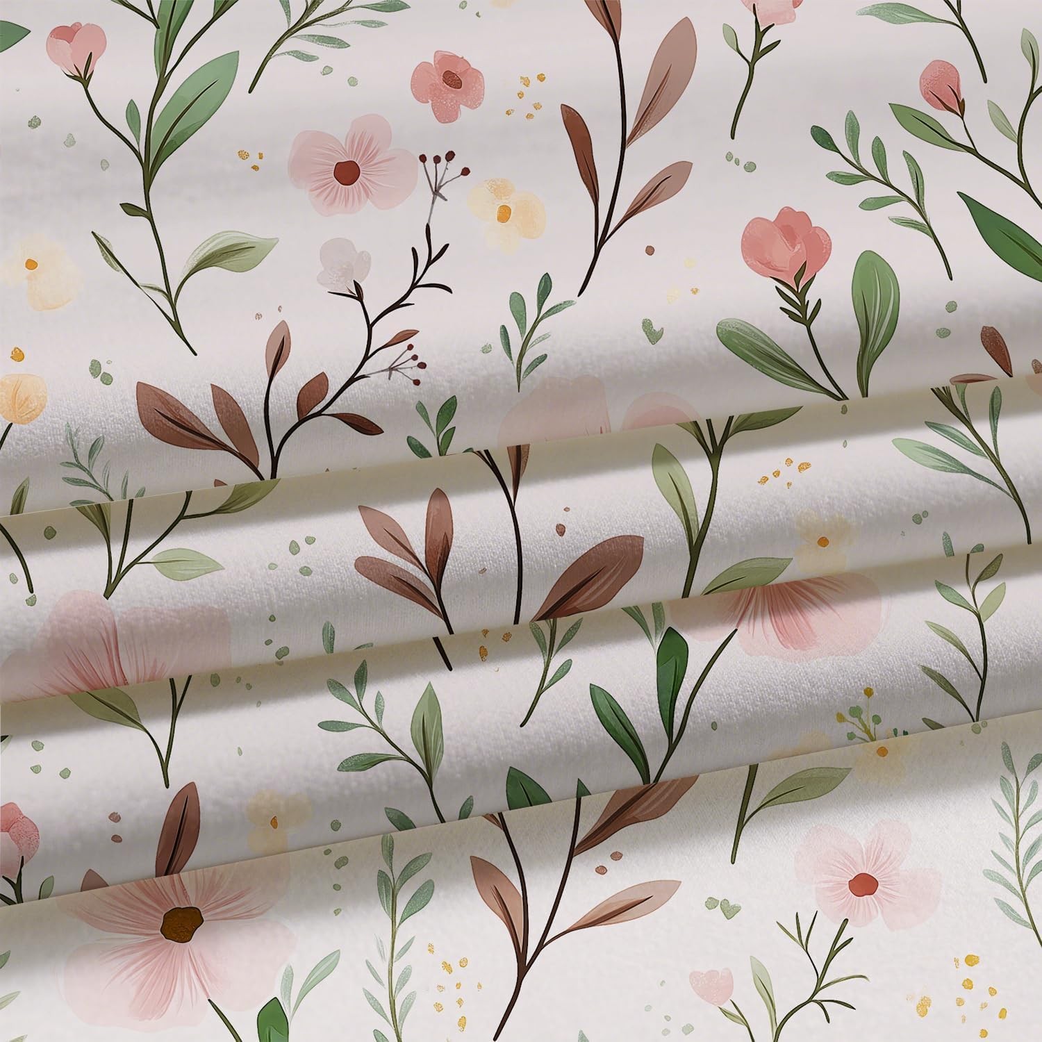 Custom Printed Bath Curtain — custom printed polyester bath curtain detail view
