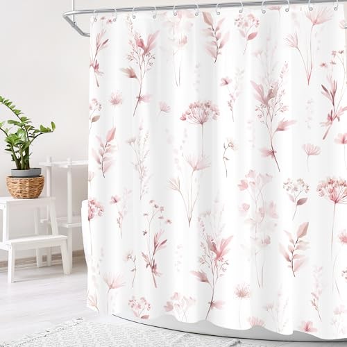 Custom Printed Bath Curtain — custom printed polyester bath curtain detail view