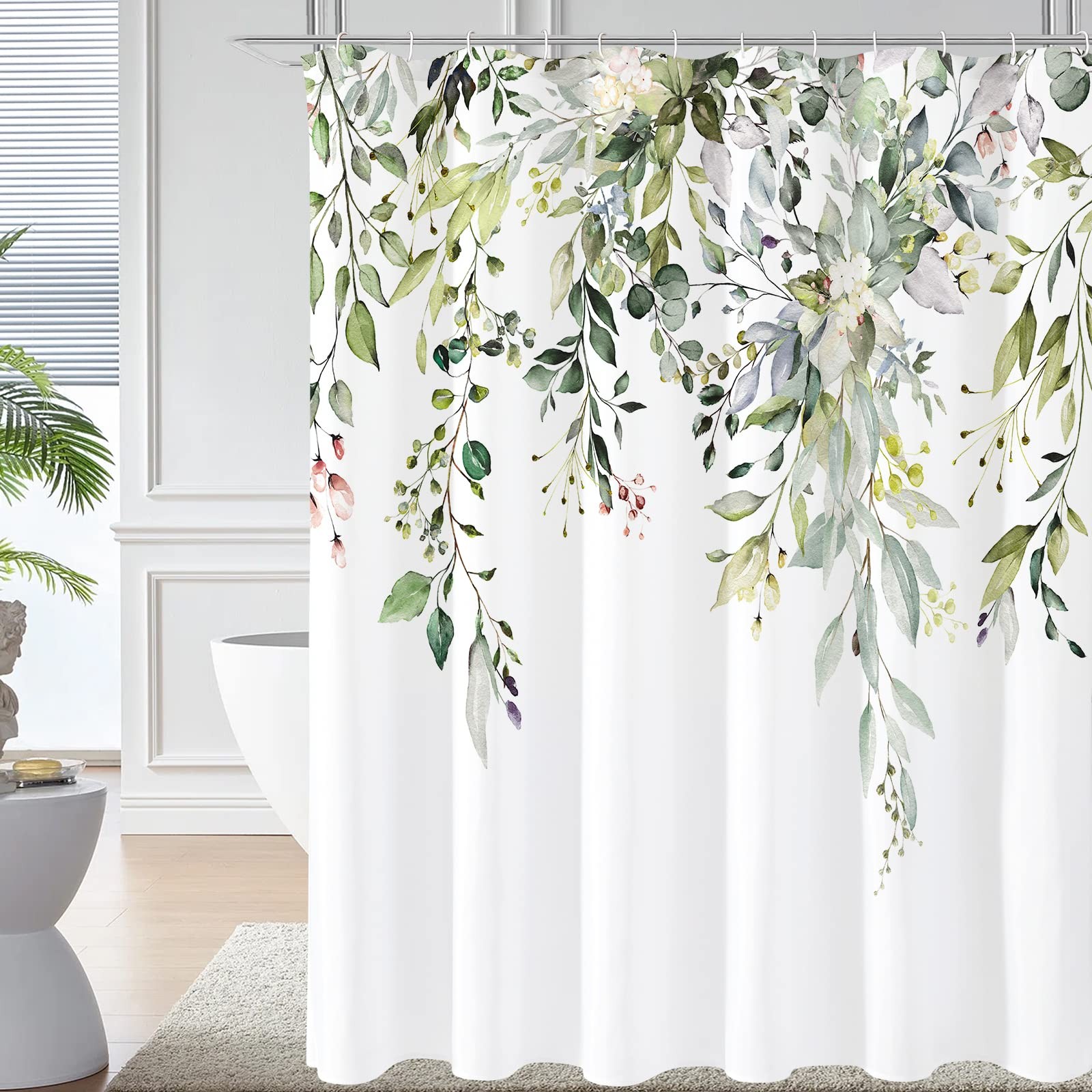Custom Printed Bath Curtain — custom printed polyester bath curtain