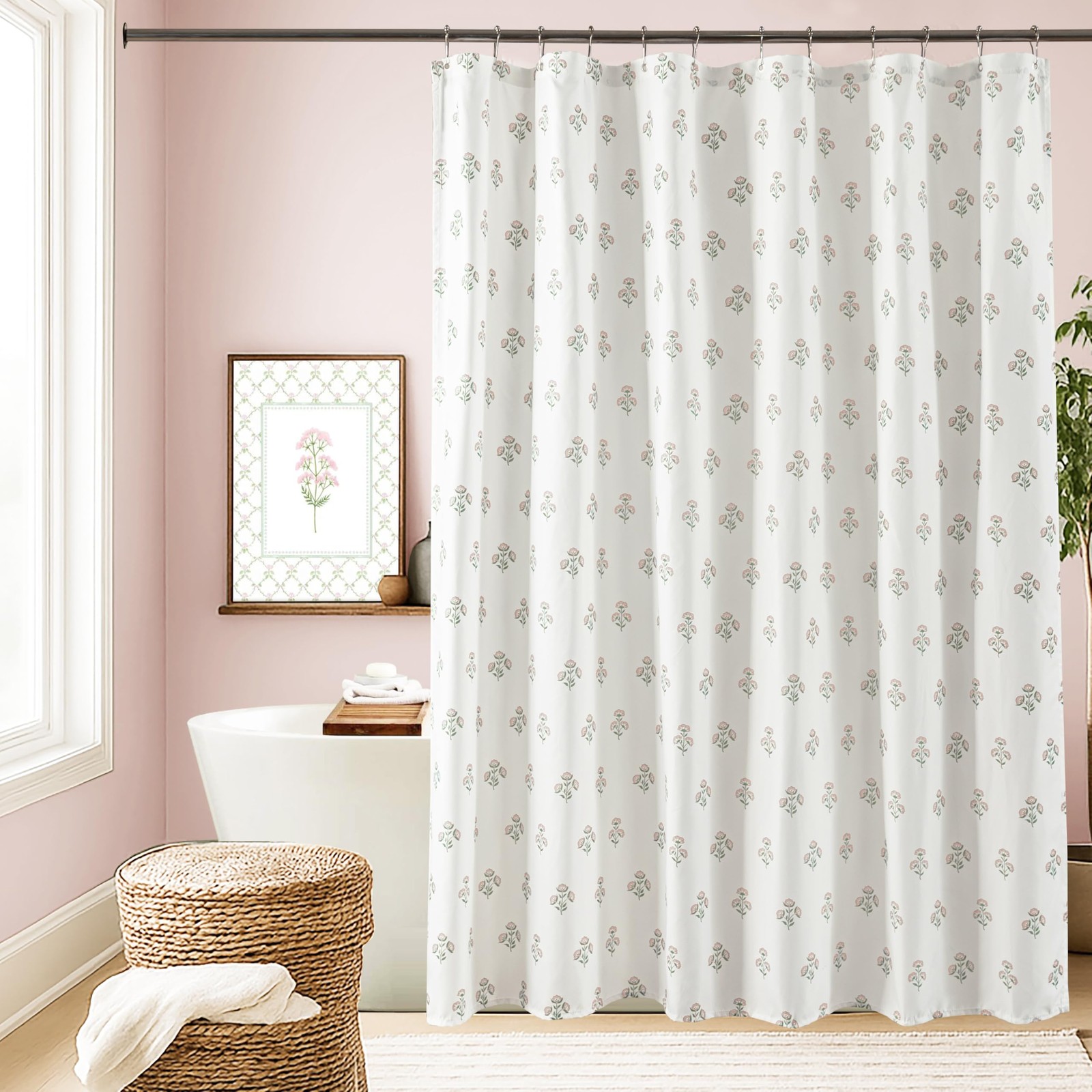 Custom Printed Bath Curtain — custom printed polyester bath curtain