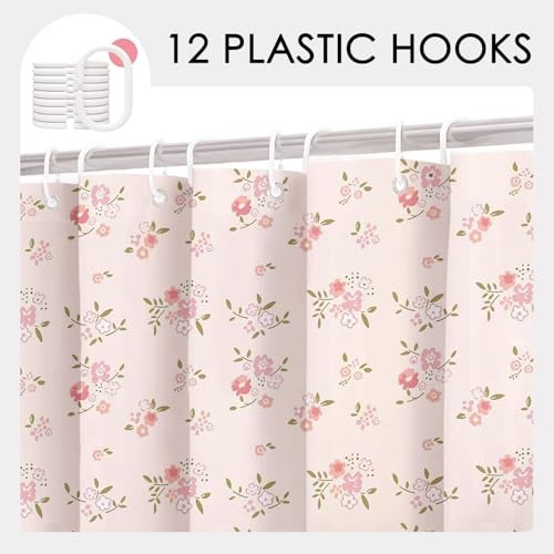 Custom Printed Bath Curtain — custom printed polyester bath curtain detail view