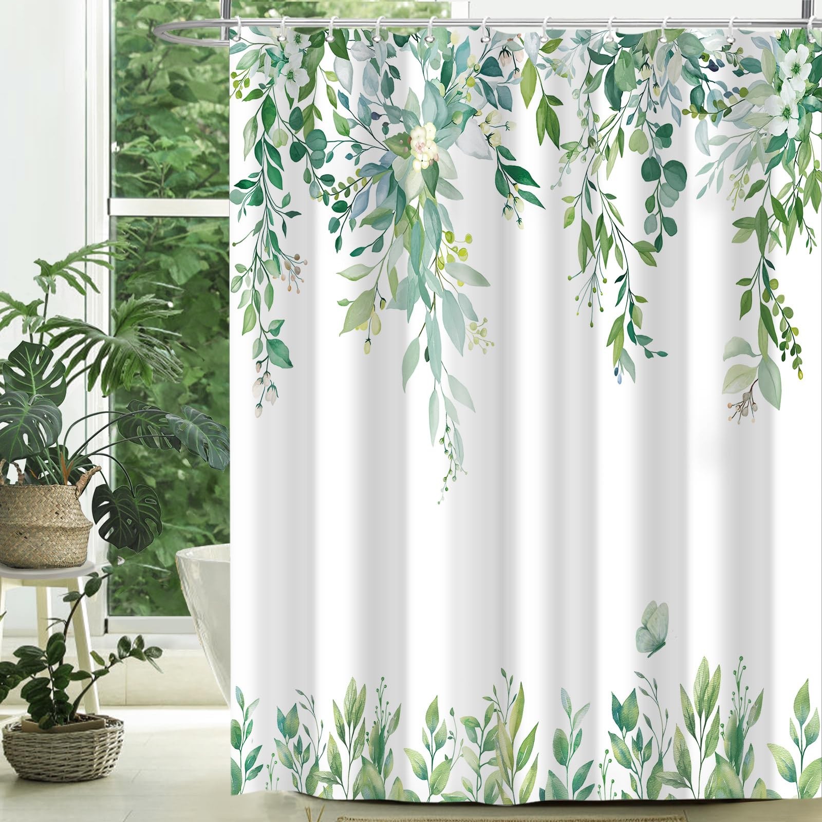 Custom Printed Bath Curtain — custom printed polyester bath curtain