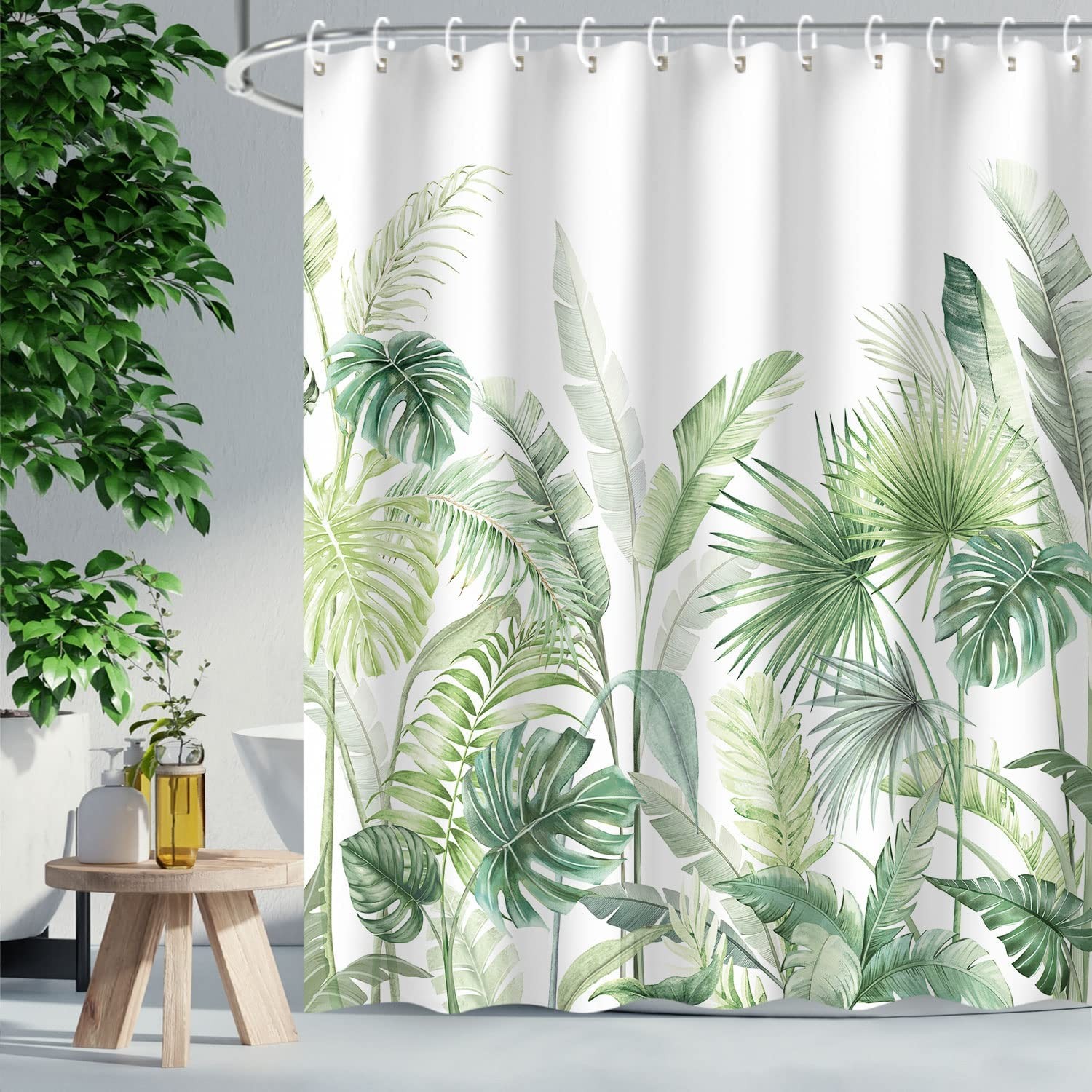 Custom Printed Bath Curtain — custom printed polyester bath curtain