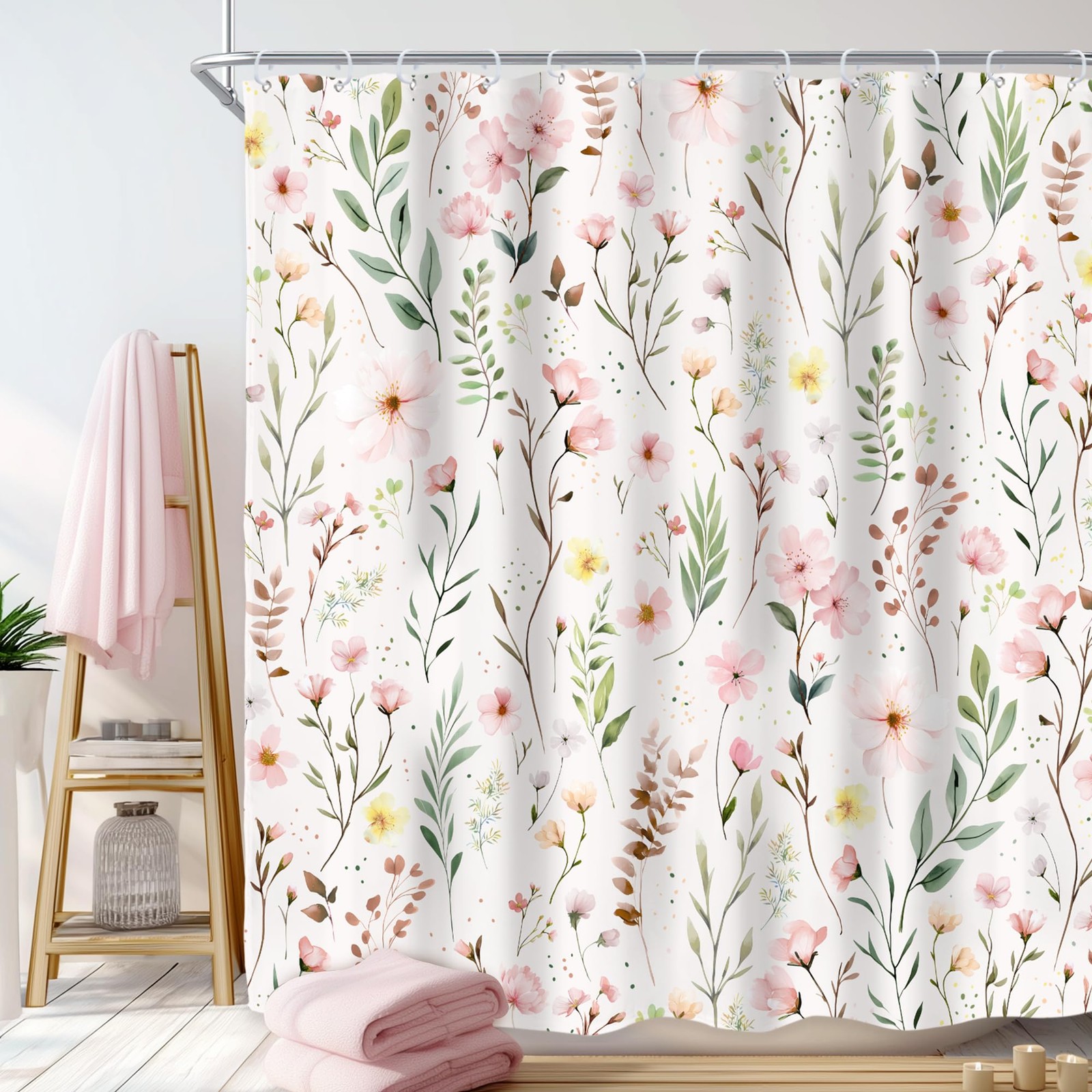 Custom Printed Bath Curtain — custom printed polyester bath curtain