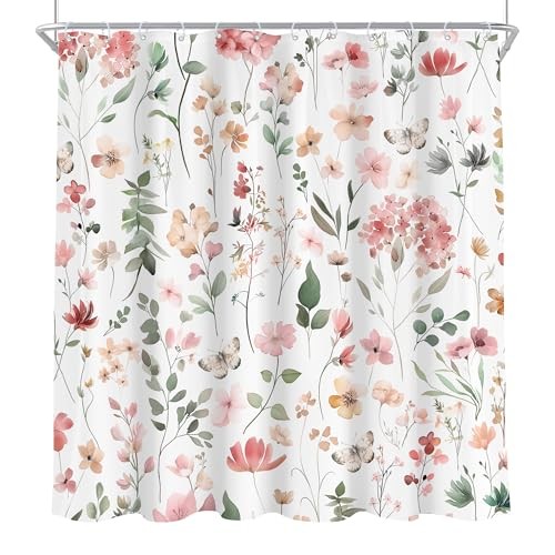 Custom Printed Bath Curtain — custom printed polyester bath curtain detail view