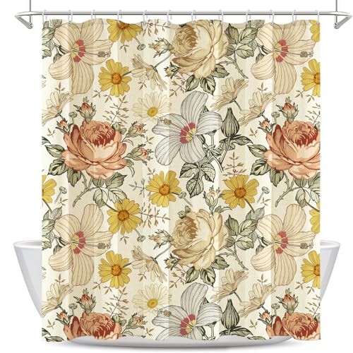 Custom Printed Bath Curtain — custom printed polyester bath curtain detail view