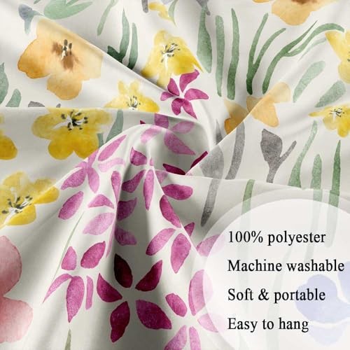 Custom Printed Bath Curtain — custom printed polyester bath curtain detail view