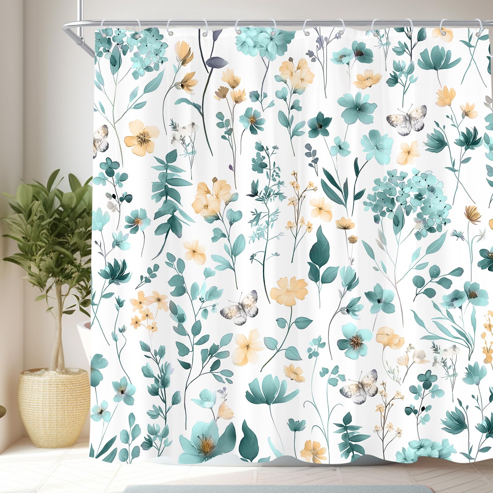 Custom Printed Bath Curtain — custom printed polyester bath curtain