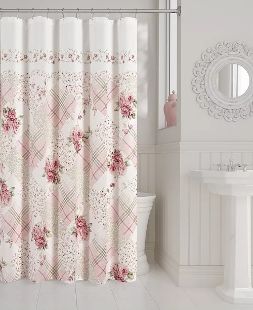 Custom Printed Bath Curtain — custom printed polyester bath curtain
