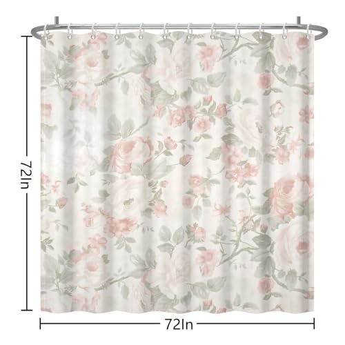 Custom Printed Bath Curtain — custom printed polyester bath curtain detail view