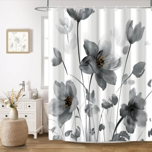 Custom Printed Bath Curtain — custom printed polyester bath curtain