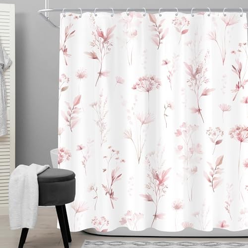 Custom Printed Bath Curtain — custom printed polyester bath curtain detail view