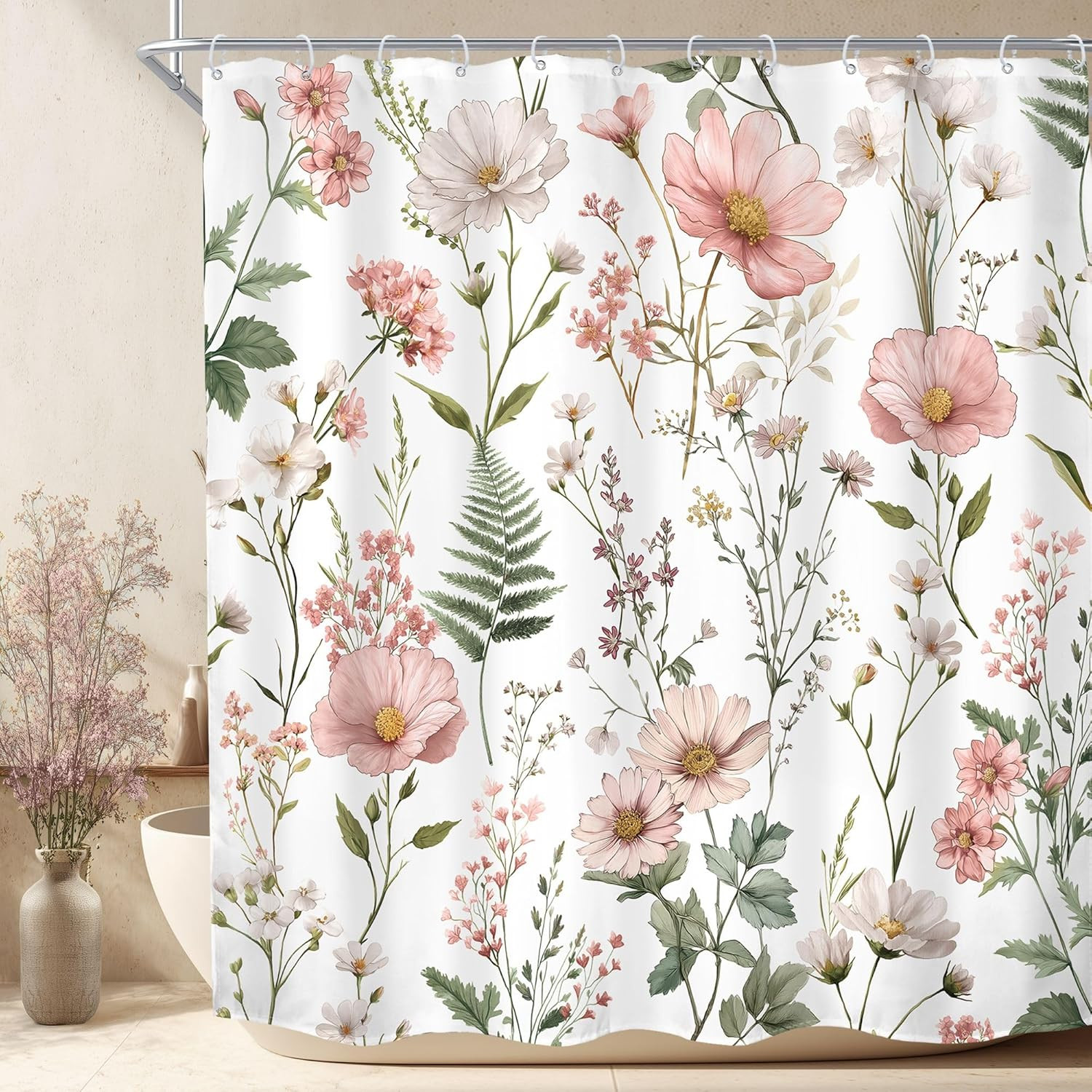 Custom Printed Bath Curtain — custom printed polyester bath curtain