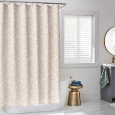 Shower Curtain Bathroom Floral Flower Pattern Texture Choose Your Color — custom printed polyester bath curtain