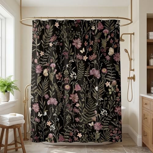 Custom Printed Bath Curtain — custom printed polyester bath curtain detail view