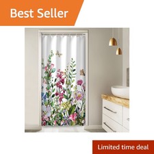 LIVILAN Green Stall Shower Curtain 36x72 — custom printed polyester bath curtain