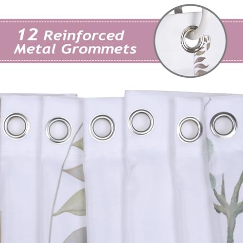 Custom Printed Bath Curtain — custom printed polyester bath curtain detail view