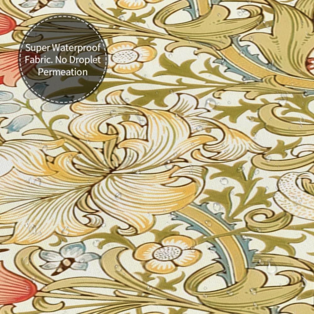 Custom Printed Bath Curtain — custom printed polyester bath curtain detail view