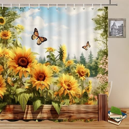 Custom Printed Bath Curtain — custom printed polyester bath curtain