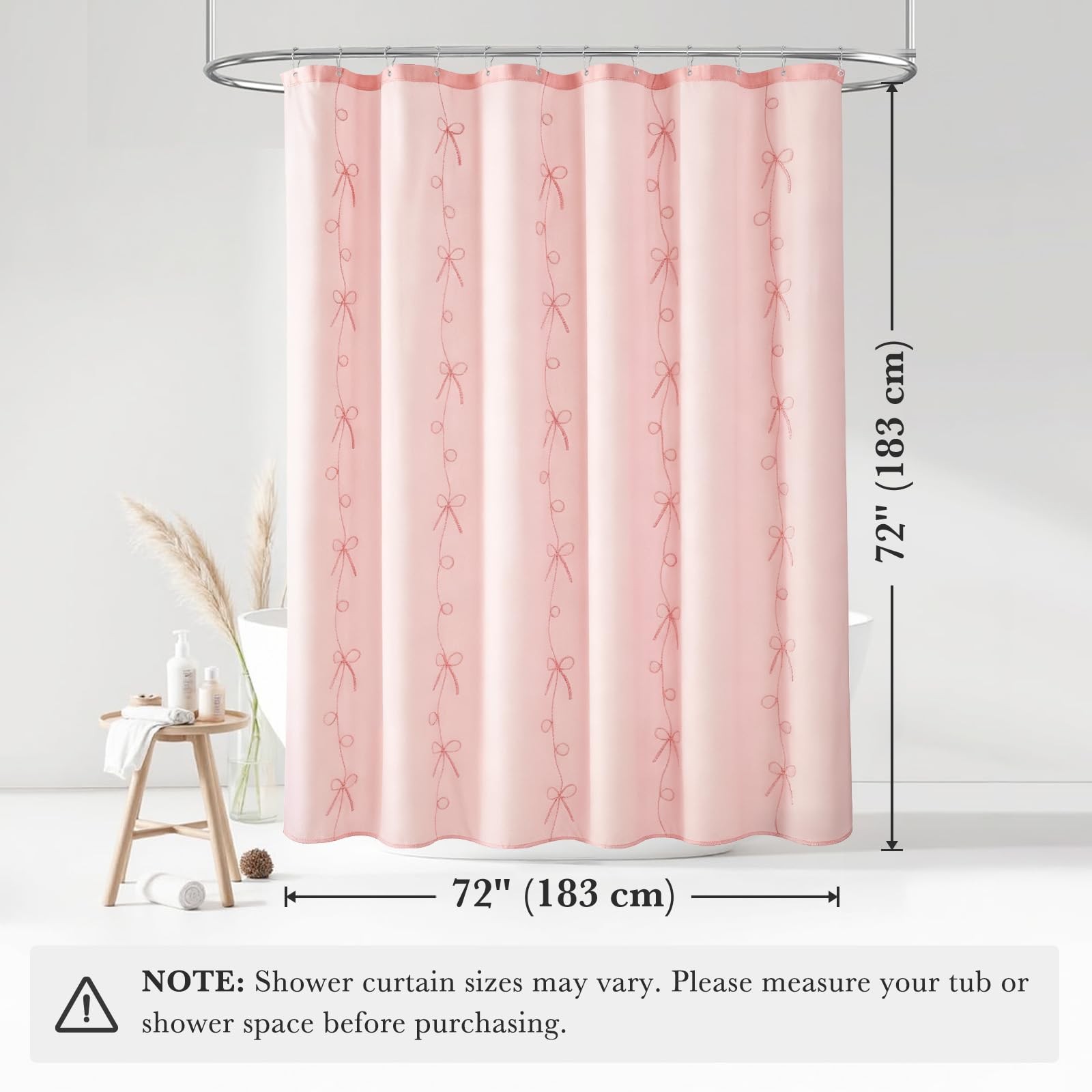 Custom Printed Bath Curtain — custom printed polyester bath curtain detail view