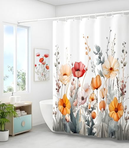 Custom Printed Bath Curtain — custom printed polyester bath curtain detail view