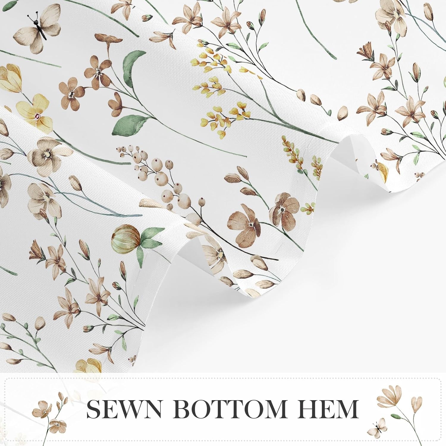 Custom Printed Bath Curtain — custom printed polyester bath curtain detail view