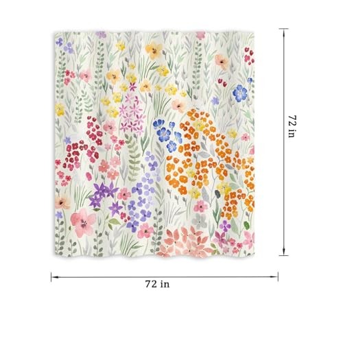 Custom Printed Bath Curtain — custom printed polyester bath curtain detail view